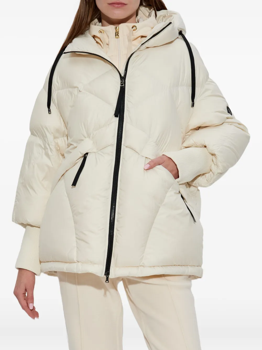  Bogner Sheryl Hooded Quilted Jacket - Neutrals 