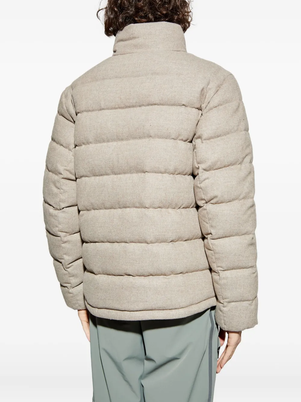 Bogner Zip Puffer Jacket In Neutral