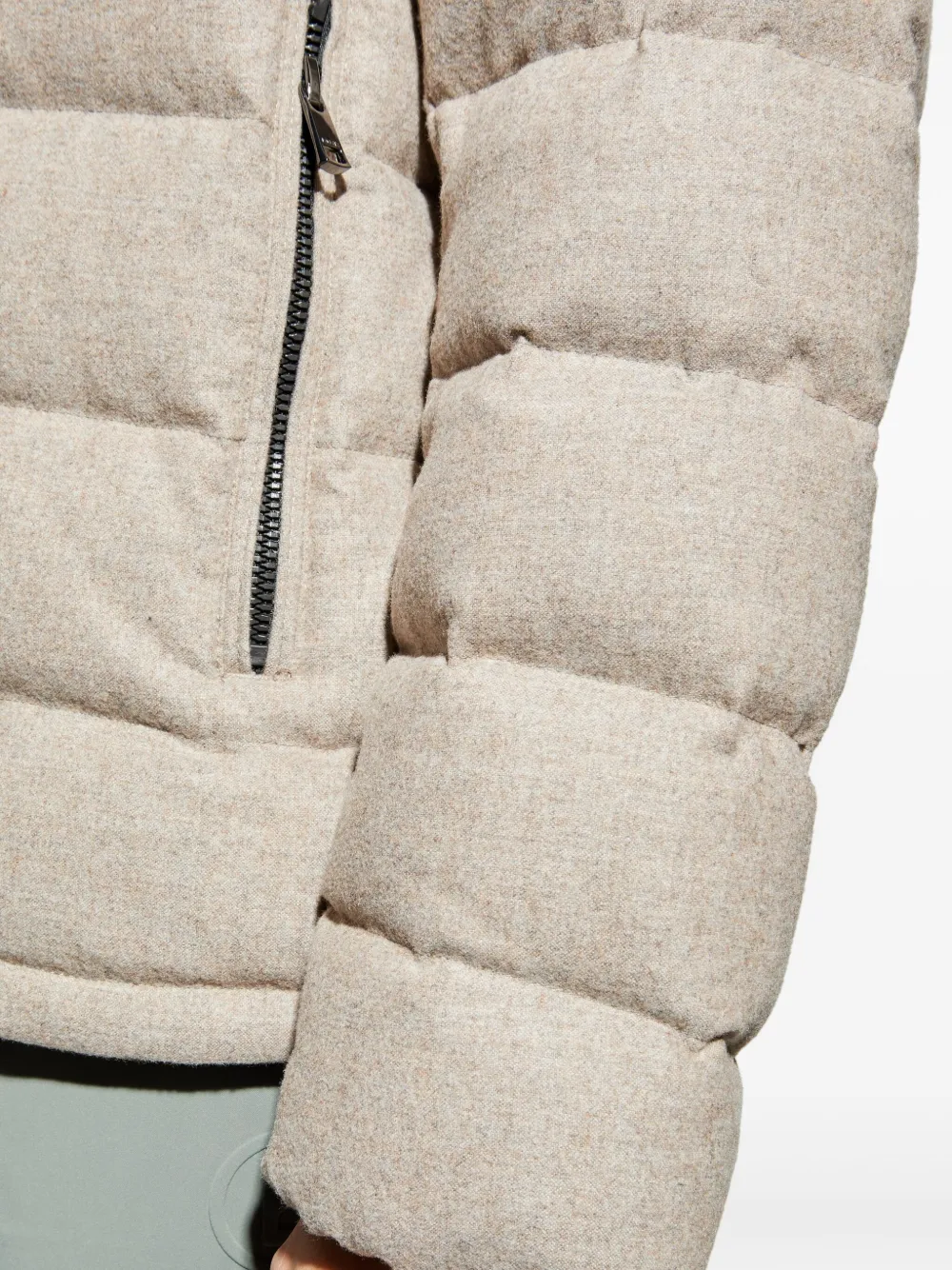 Bogner Zip Puffer Jacket In Neutral