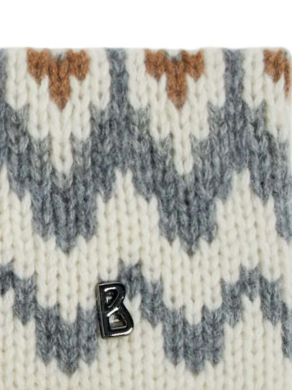 Bogner Zig-zag Logo Headband In Gray