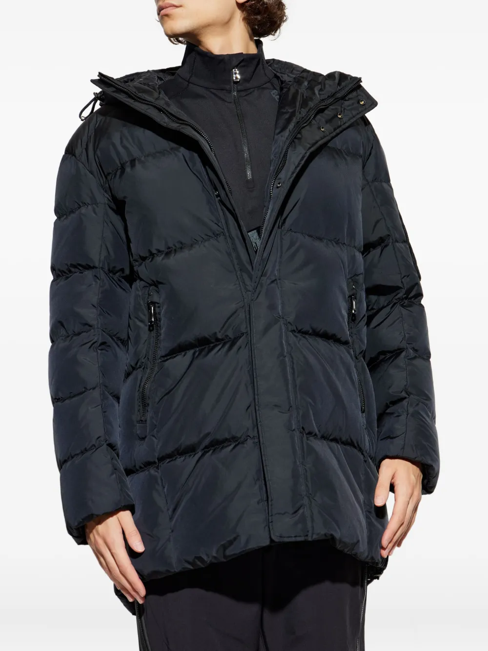 BOGNER Jones gewatteerd jack met capuchon Zwart