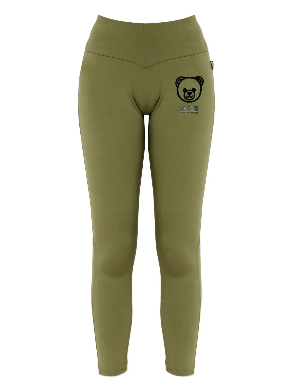 Moschino Teddy Bear Leggings In Green