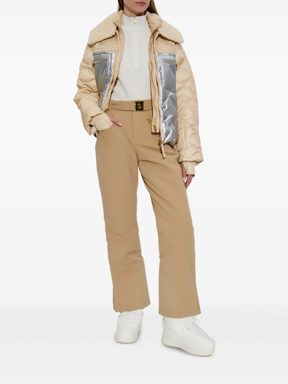 BOGNER Franzi gewatteerde skibroek - Beige