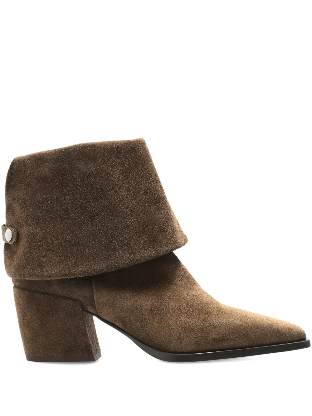 Agl Attilio Giusti Leombruni 70mm Abigail Pointed-toe Fold-over Boots In Brown
