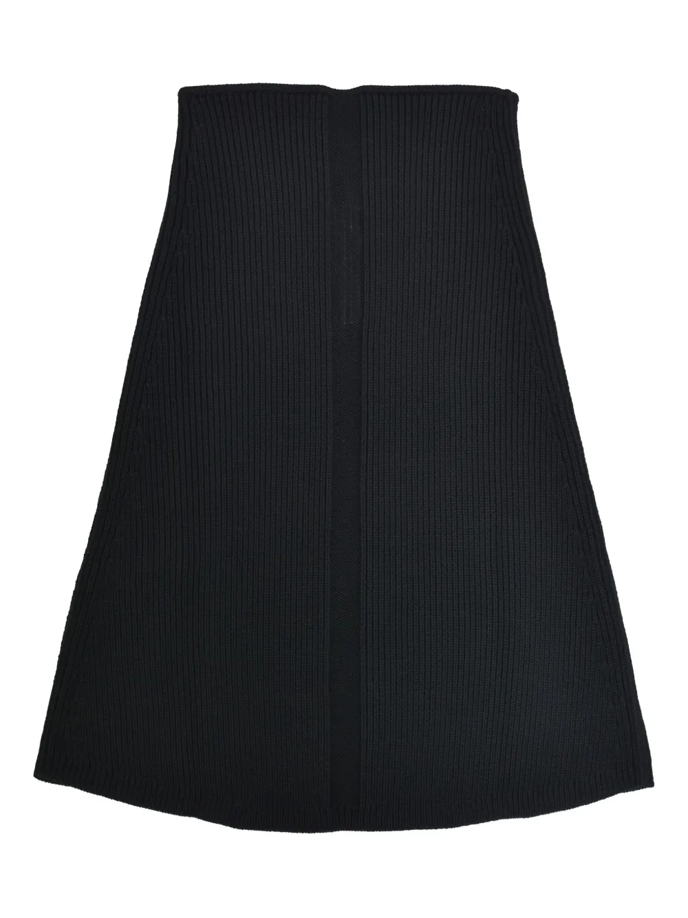 Rick Owens Ribbed Scarf In Black