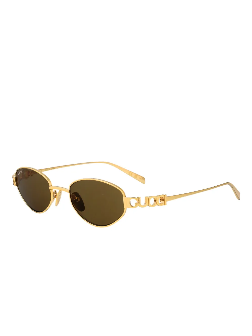 Gucci Eyewear oval-frame sunglasses - Goud