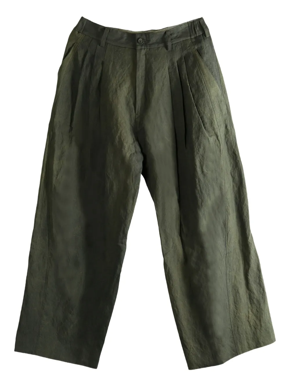 Ziggy Chen wide-leg trousers | Green | Image 1