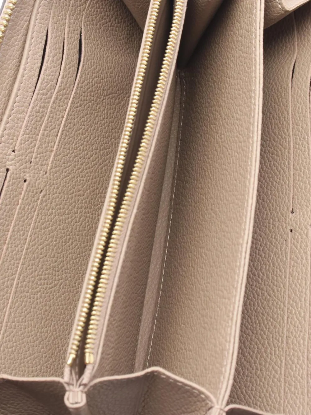 Pre-owned Louis Vuitton 2016-2025 Monogram Empreinte Zippy Wallet Long Wallets In Brown