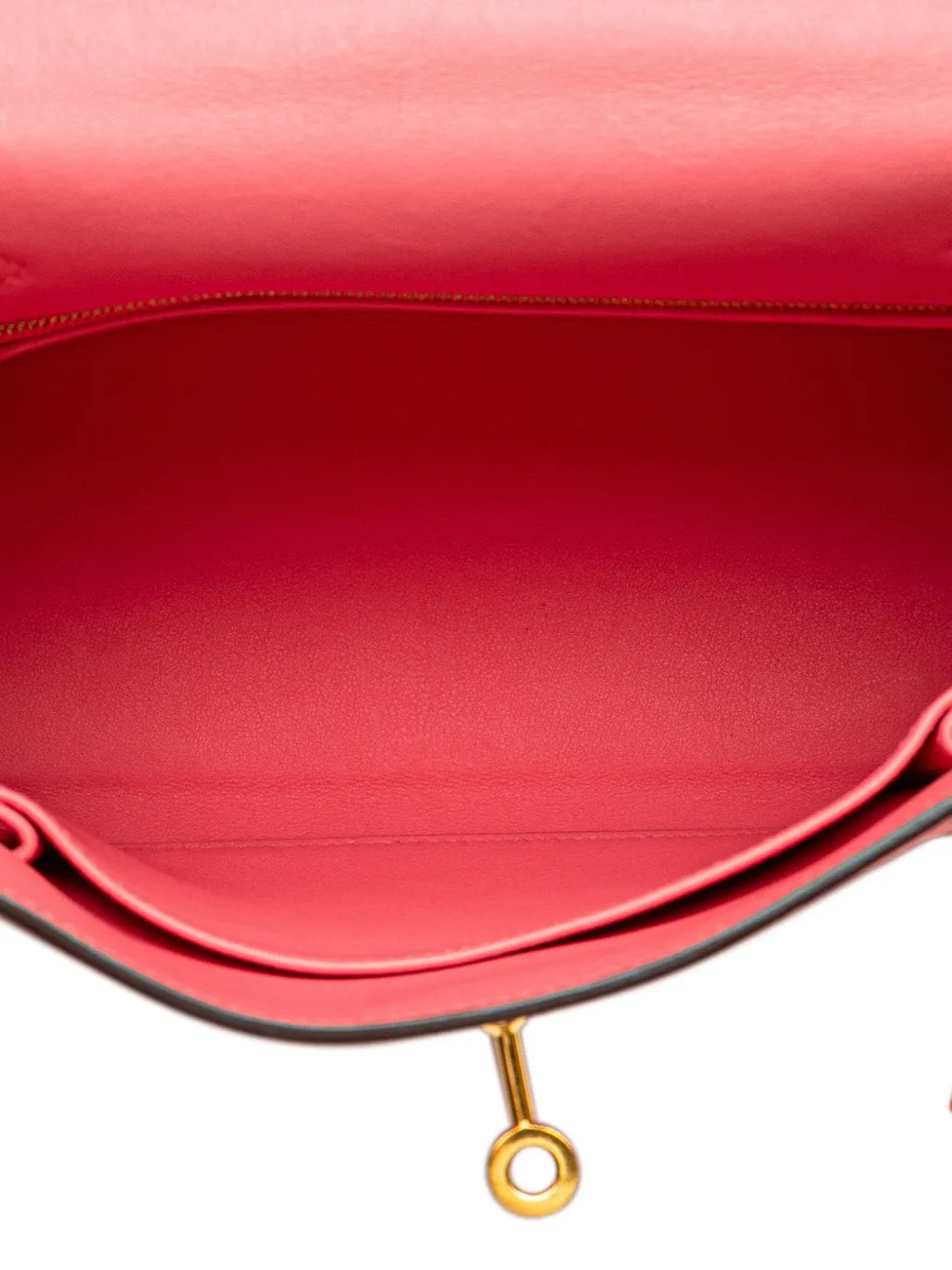 Pre-owned Hermes 2019 Swift Kelly Ii Retourne 25 Satchel In Pink