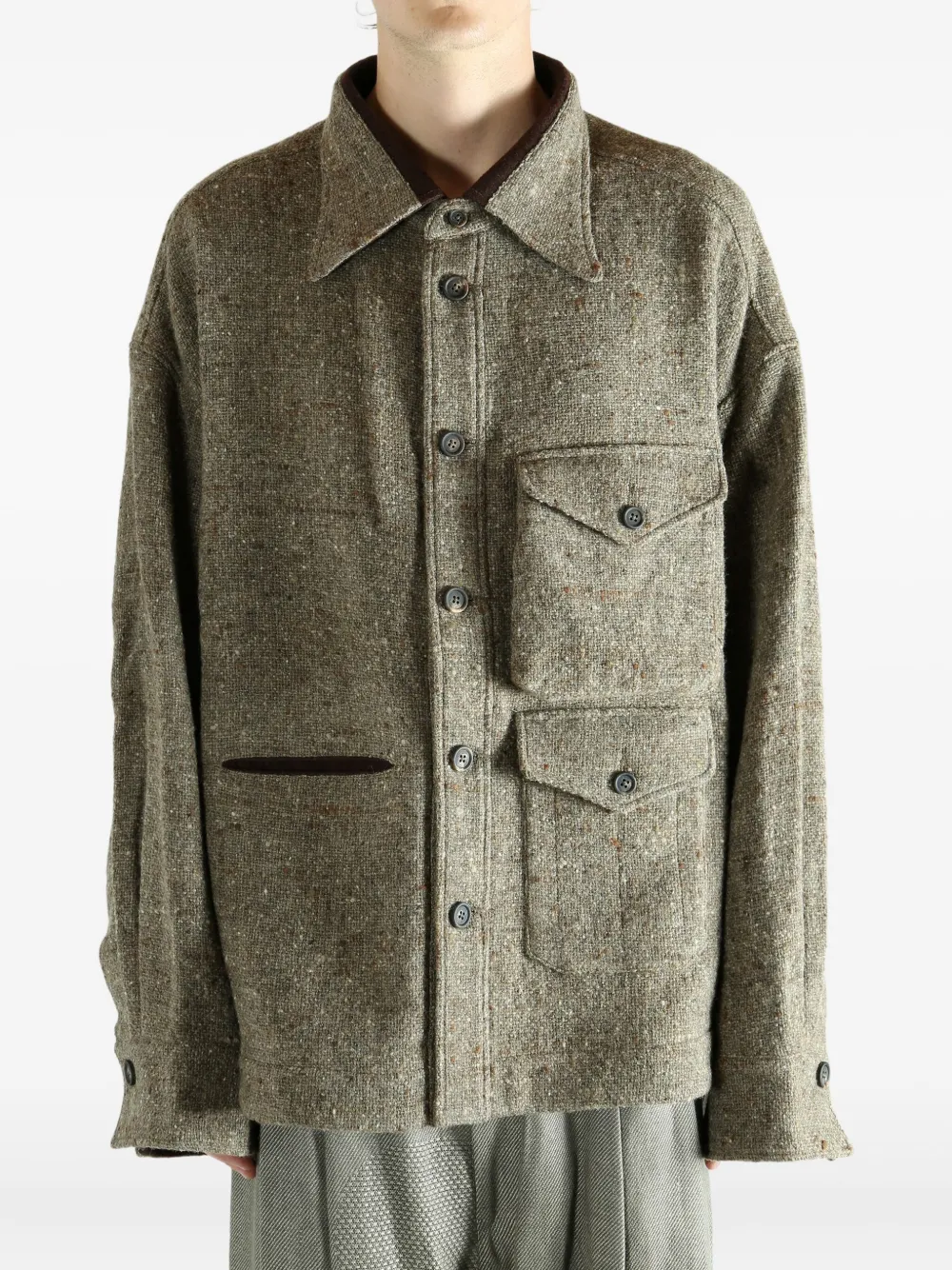 Ziggy Chen camisa oversize de lana | Image 2