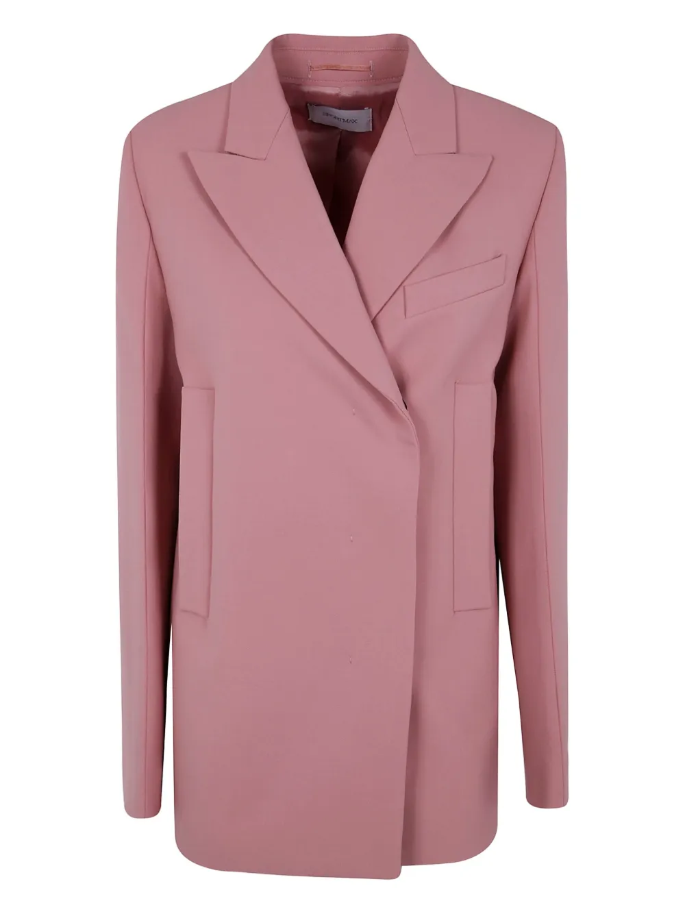 Sportmax Notched-lapel Blazer In Pink