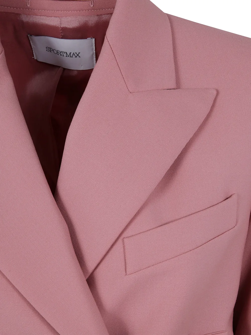 Sportmax Notched-lapel Blazer In Pink