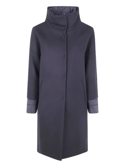 Herno funnel-neck long jacket