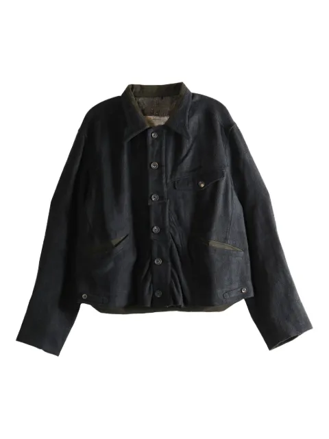 Ziggy Chen buttoned patch-pocket jacket