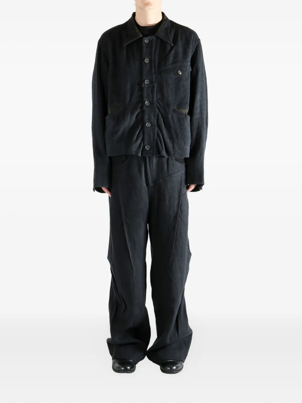 Ziggy Chen buttoned patch-pocket jacket | Sobrecamisas | Image 2
