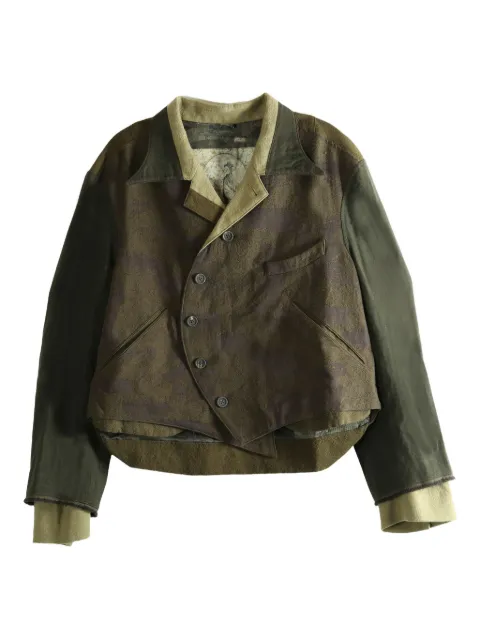 Ziggy Chen buttoned panelled jacket