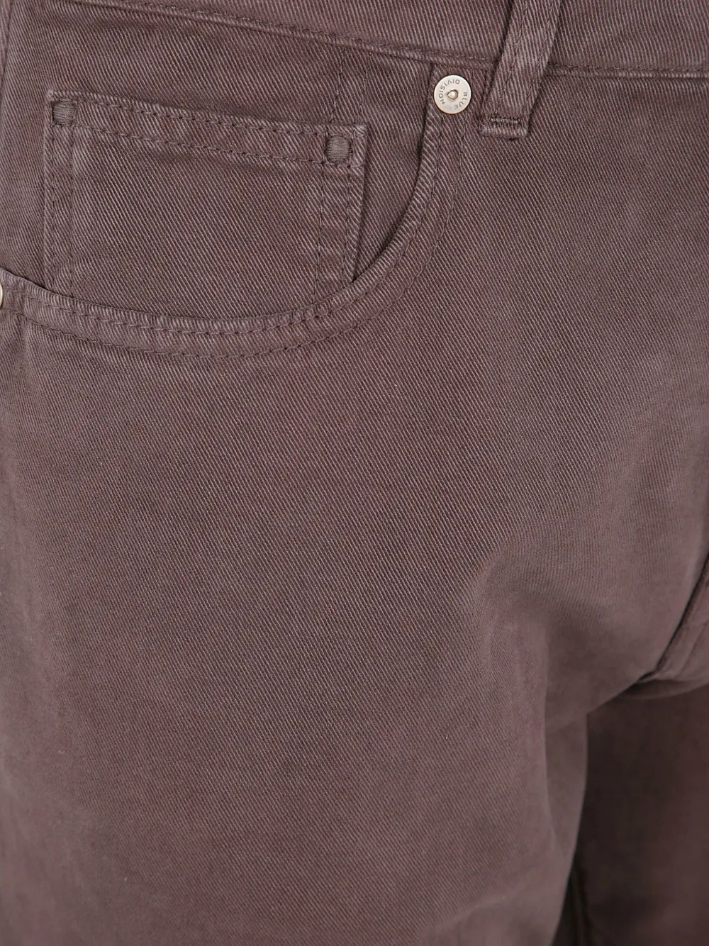 Incotex Logo-patch Tapered Trousers In Brown
