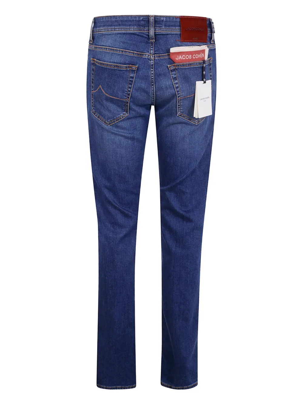 Jacob Cohen Logo-patch Jeans In Blue