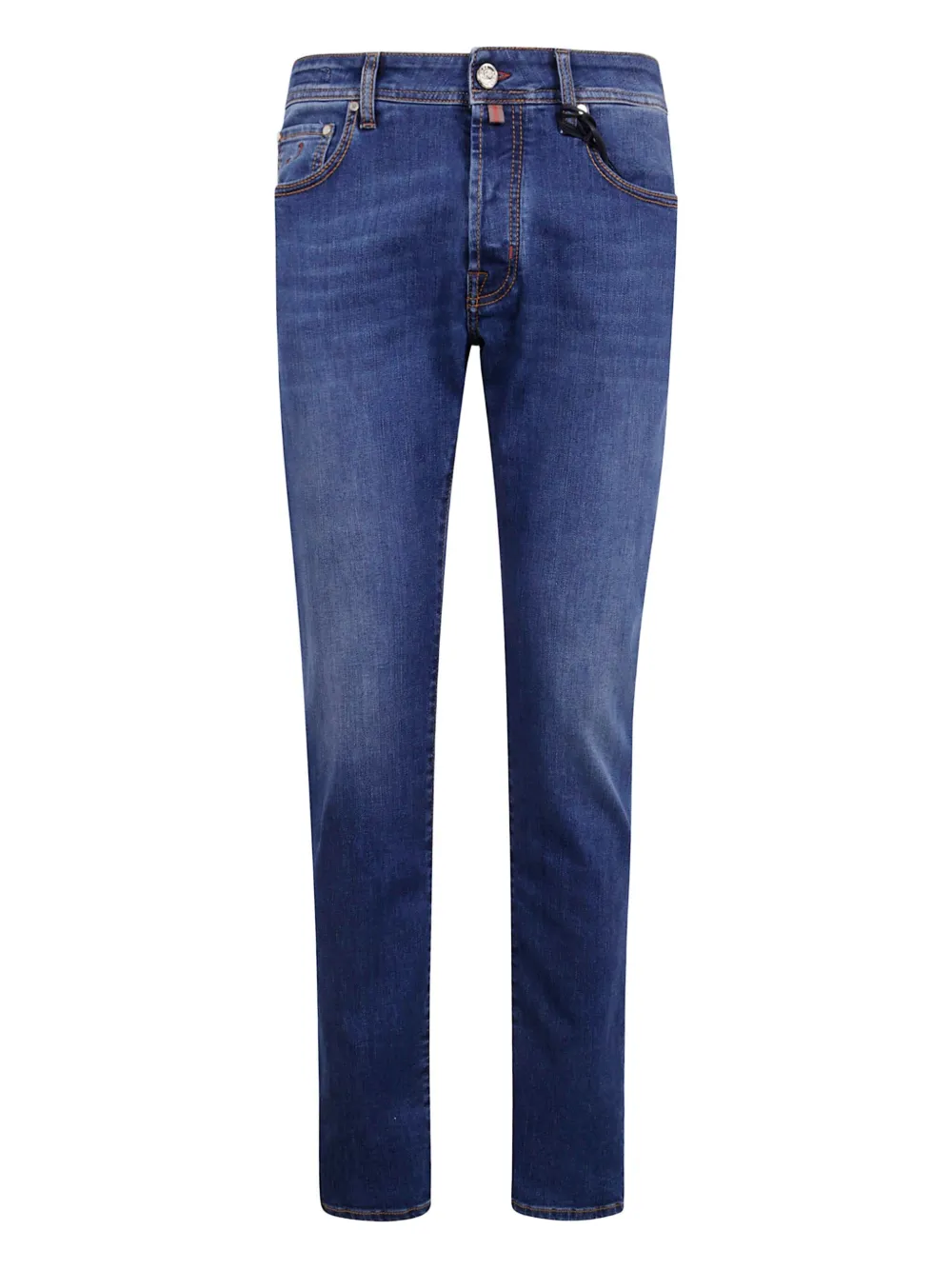Jacob Cohen Logo-patch Jeans In Blue