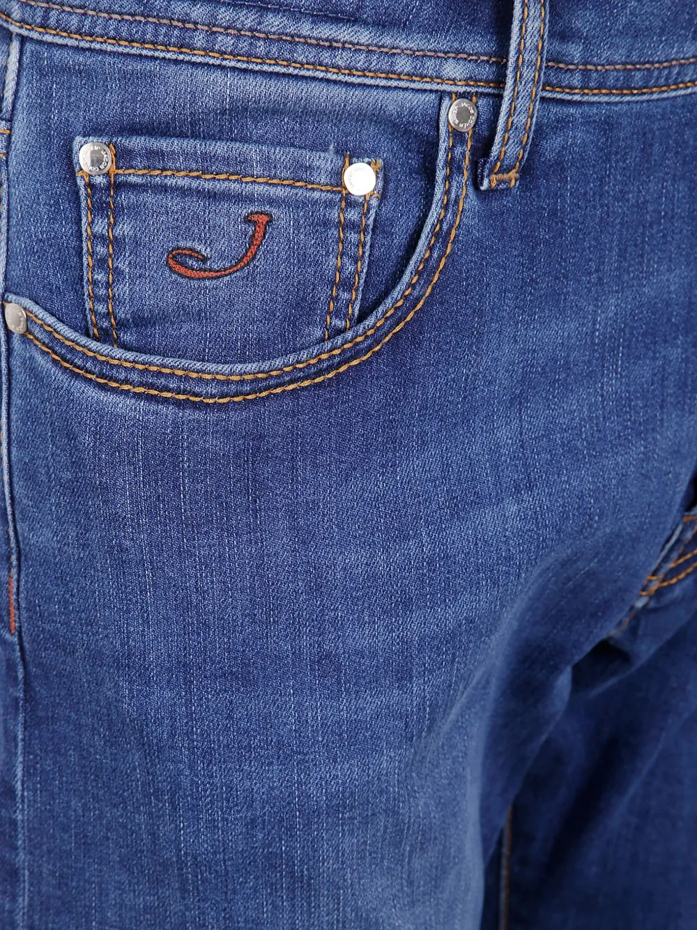 Jacob Cohen Logo-patch Jeans In Blue