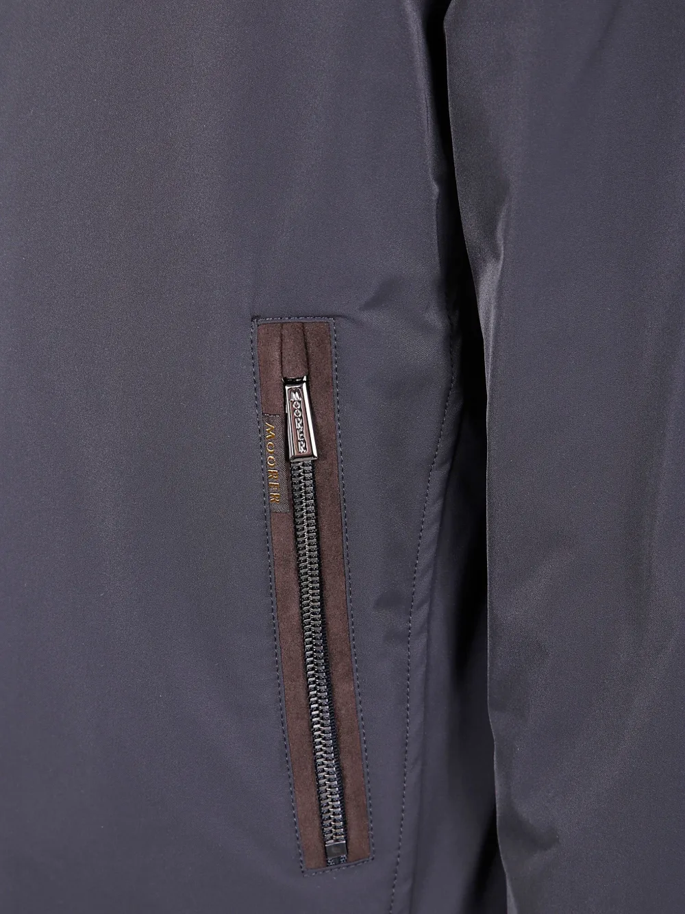 Moorer Celotti-Lam-WK jack met bontkraag Grijs