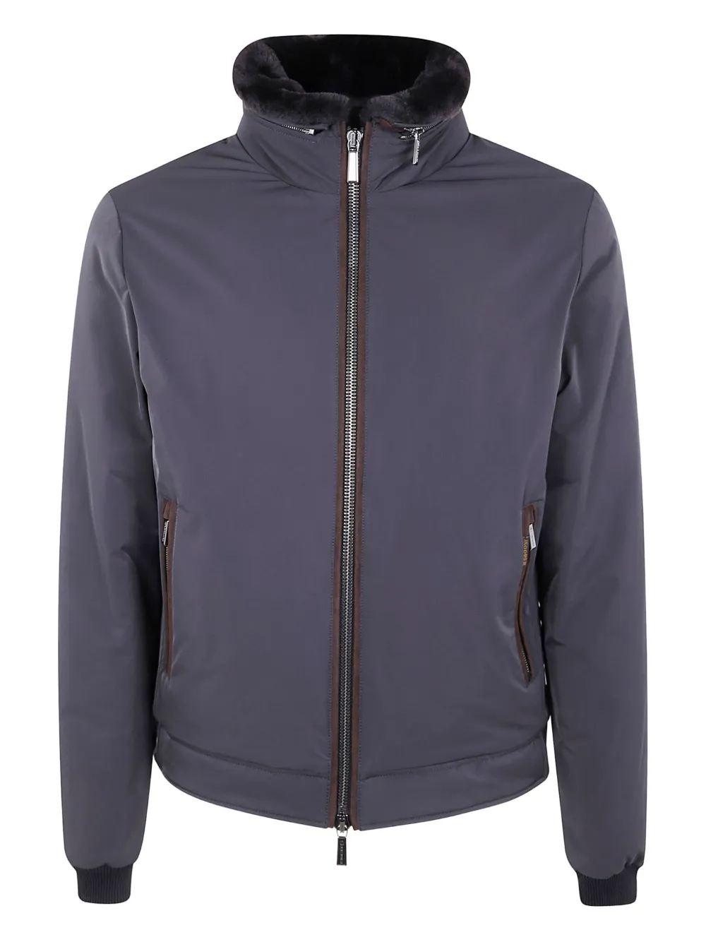 Moorer Celotti-Lam-WK fur-collar jacket | Grey | Image 1