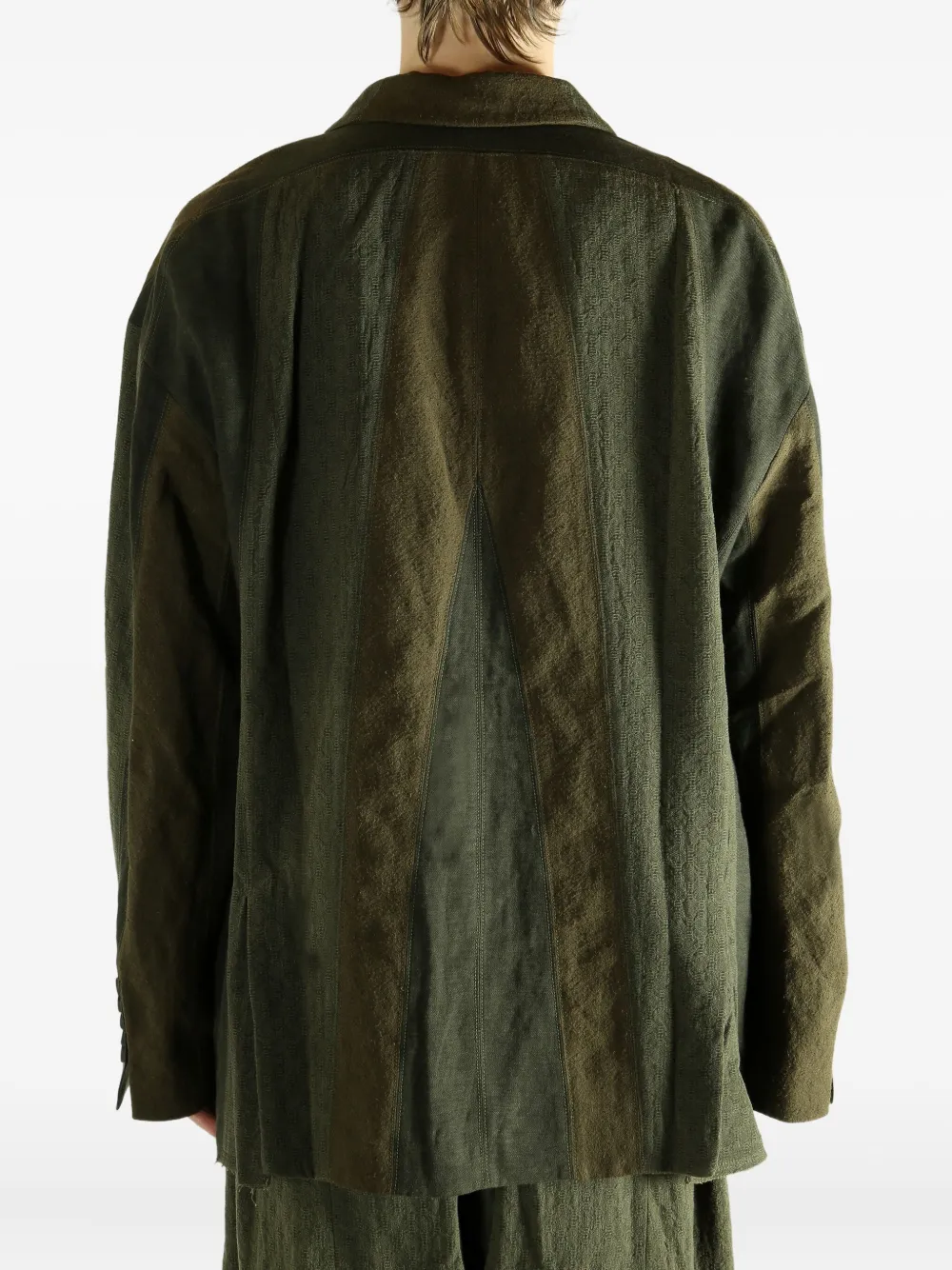 Ziggy Chen Single-breasted Blazer In Green