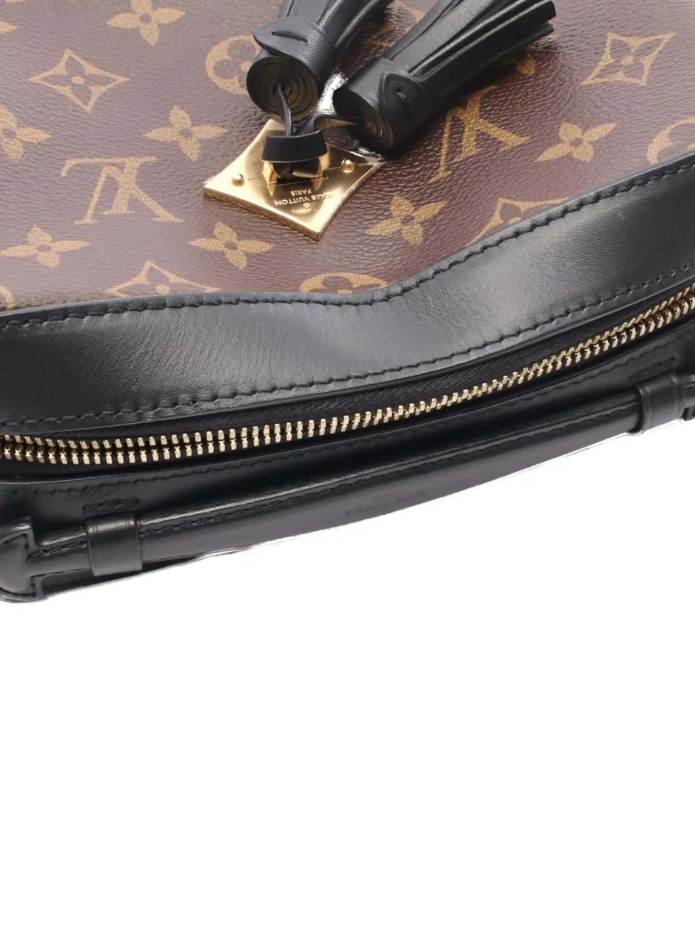 Pre-owned Louis Vuitton 2019 Monogram Saintonge Satchel In Brown