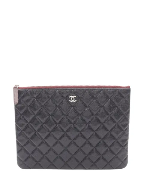 CHANEL Pre-Owned bolsa de mano de piel en matelassé 2016-2017