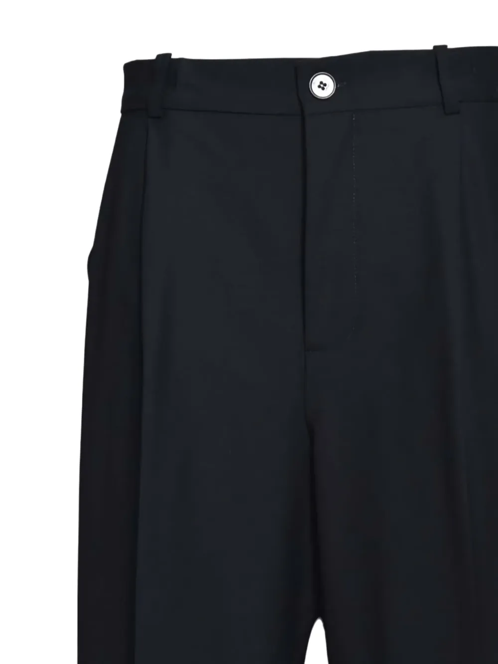 Solotre Pleated Trousers In Black