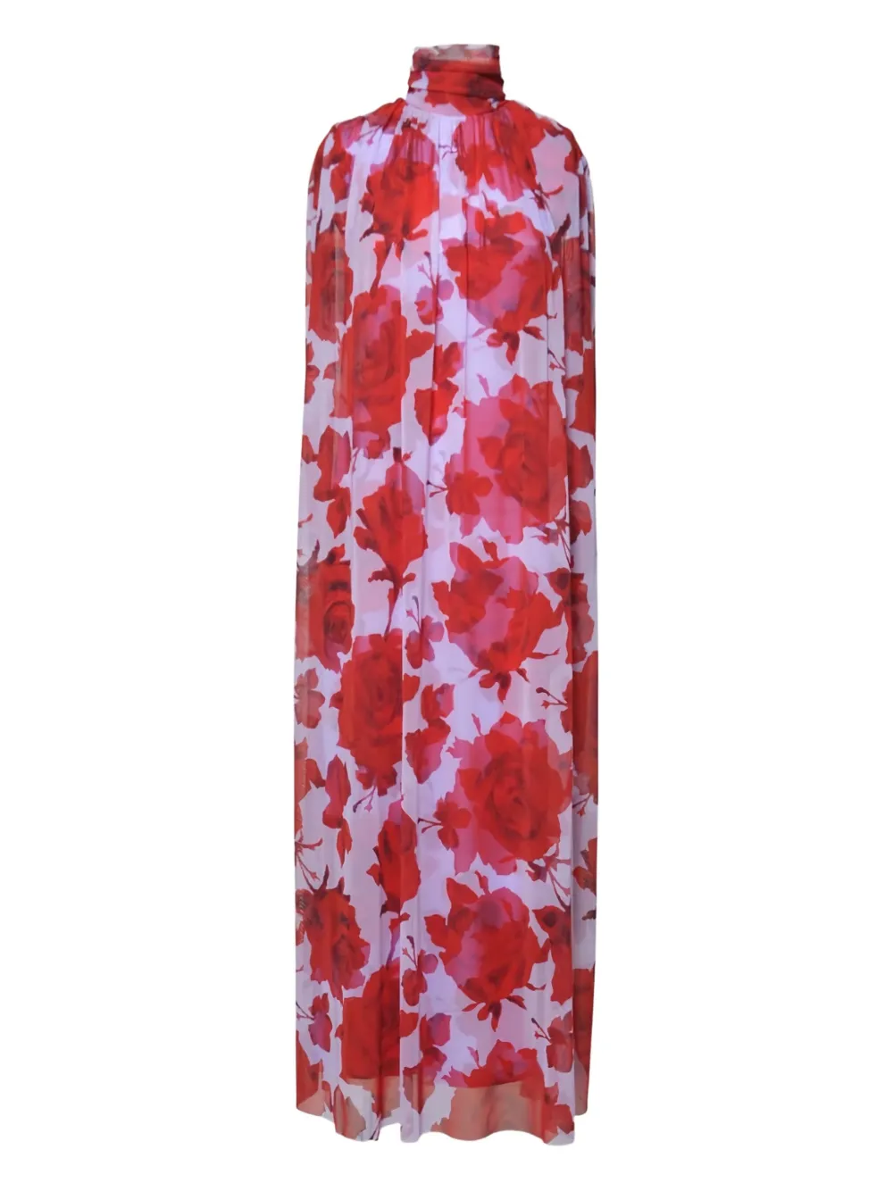 MSGM floral high-neck dress | Purple | Image 1