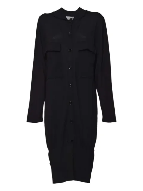 SOLOTRE buttoned knitted midi dress