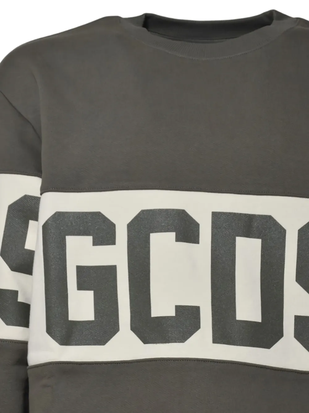  Gcds Logo-print Stripe Sweatshirt - Grey 