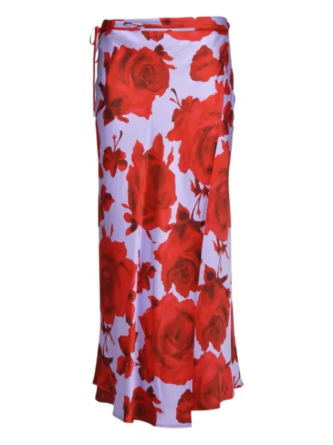 MSGM floral tie maxi skirt