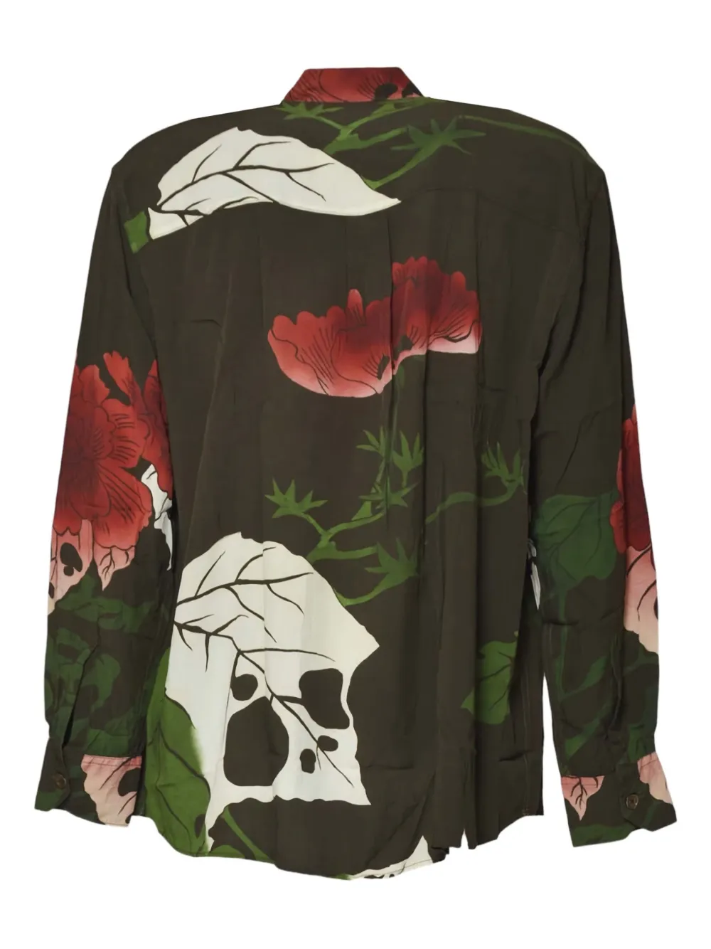 OUR LEGACY floral pocket shirt - Groen