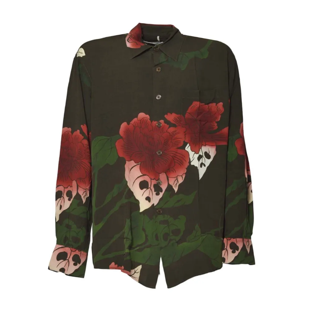 OUR LEGACY floral pocket shirt | Green | Image 1