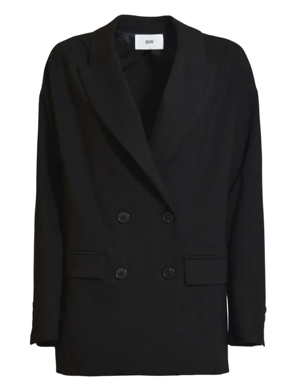 SOLOTRE double-breasted blazer | Black | Image 1