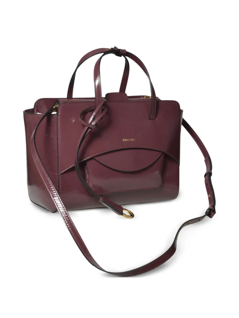  Hidesins Leather Tote Bag - Red 