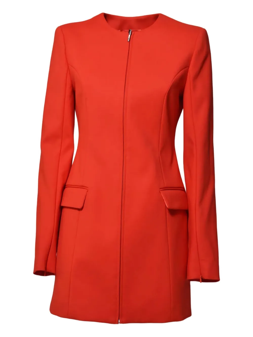 MSGM robe courte zippée à poches à rabat | rouge | Image 1