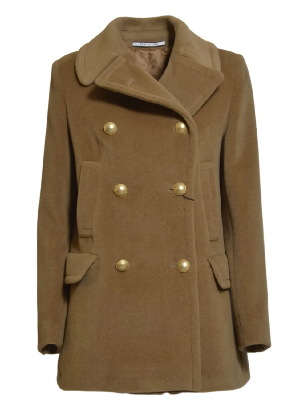 Tagliatore double-breasted button-fastening coat | Brown | Image 1