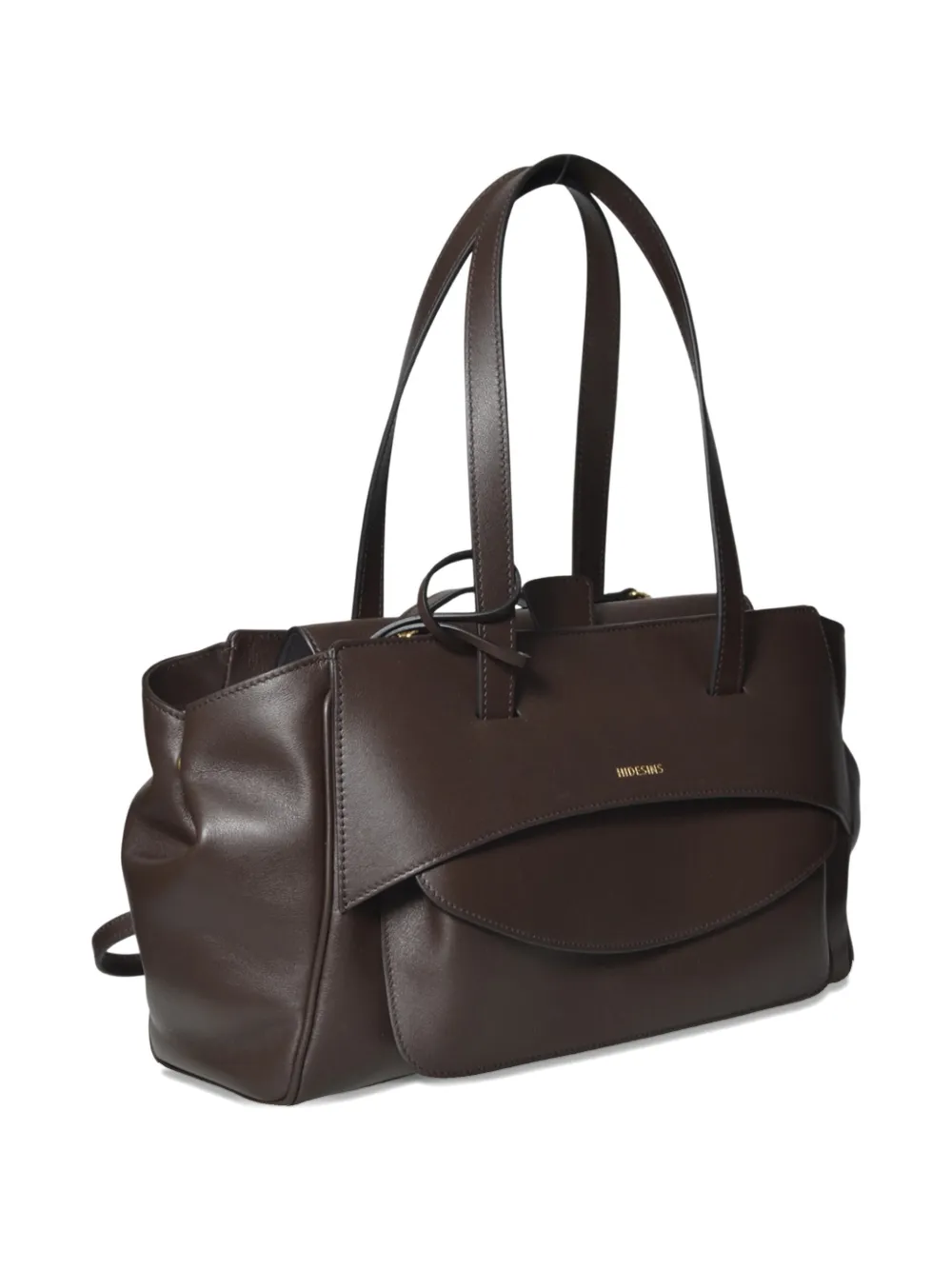 Hidesins Logo-print Shoulder Bag In Brown