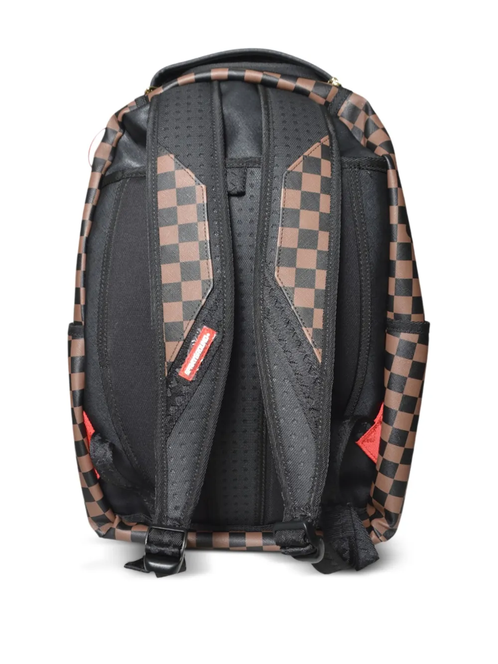 Sprayground checkerboard-pattern shark-detail backpack | Men | Image 2