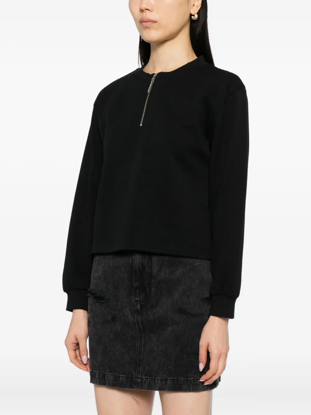 To B. By Agnès B. Half-zip Sweatshirt In Animal Print
