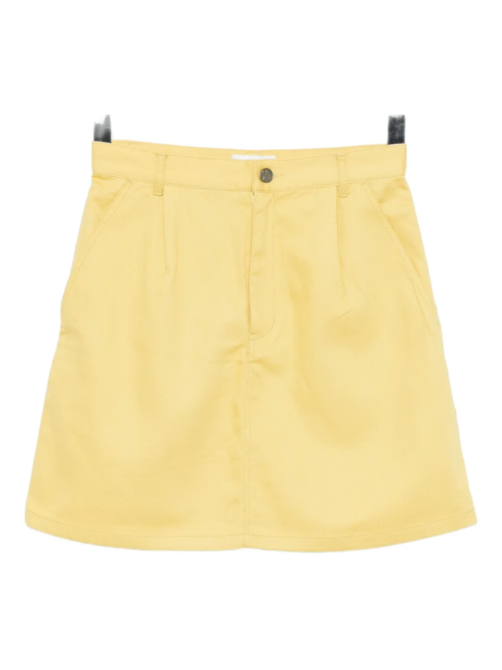 To B. By Agnès B. Logo-embroidered Mini Skirt In Yellow