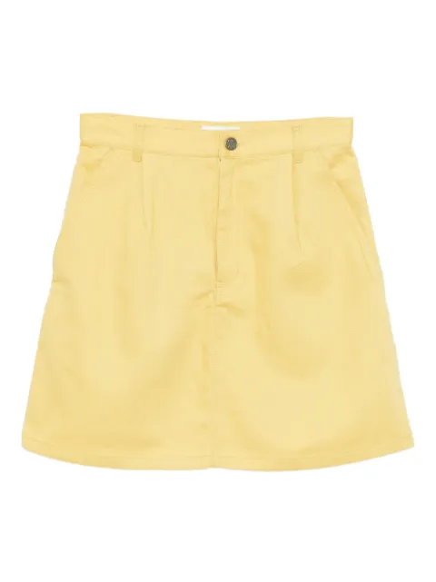 To b. by agnès b. logo-embroidered mini skirt