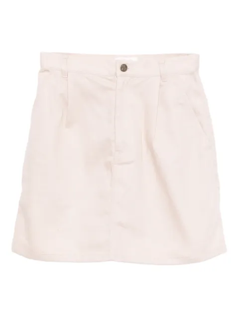 To b. by agnès b. logo-embroidered mini skirt