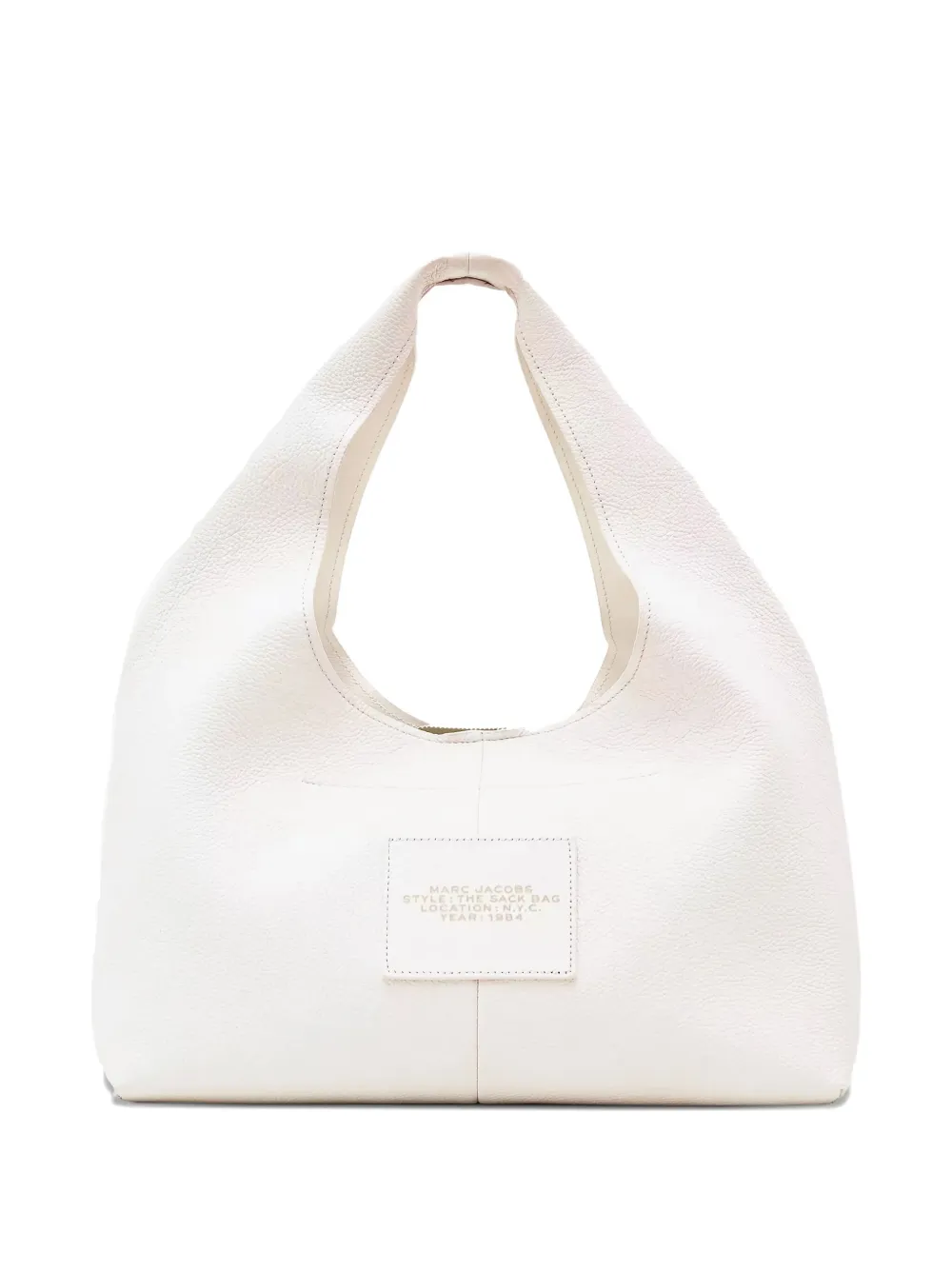 Marc Jacobs The Sack leather shoulder bag - Wit