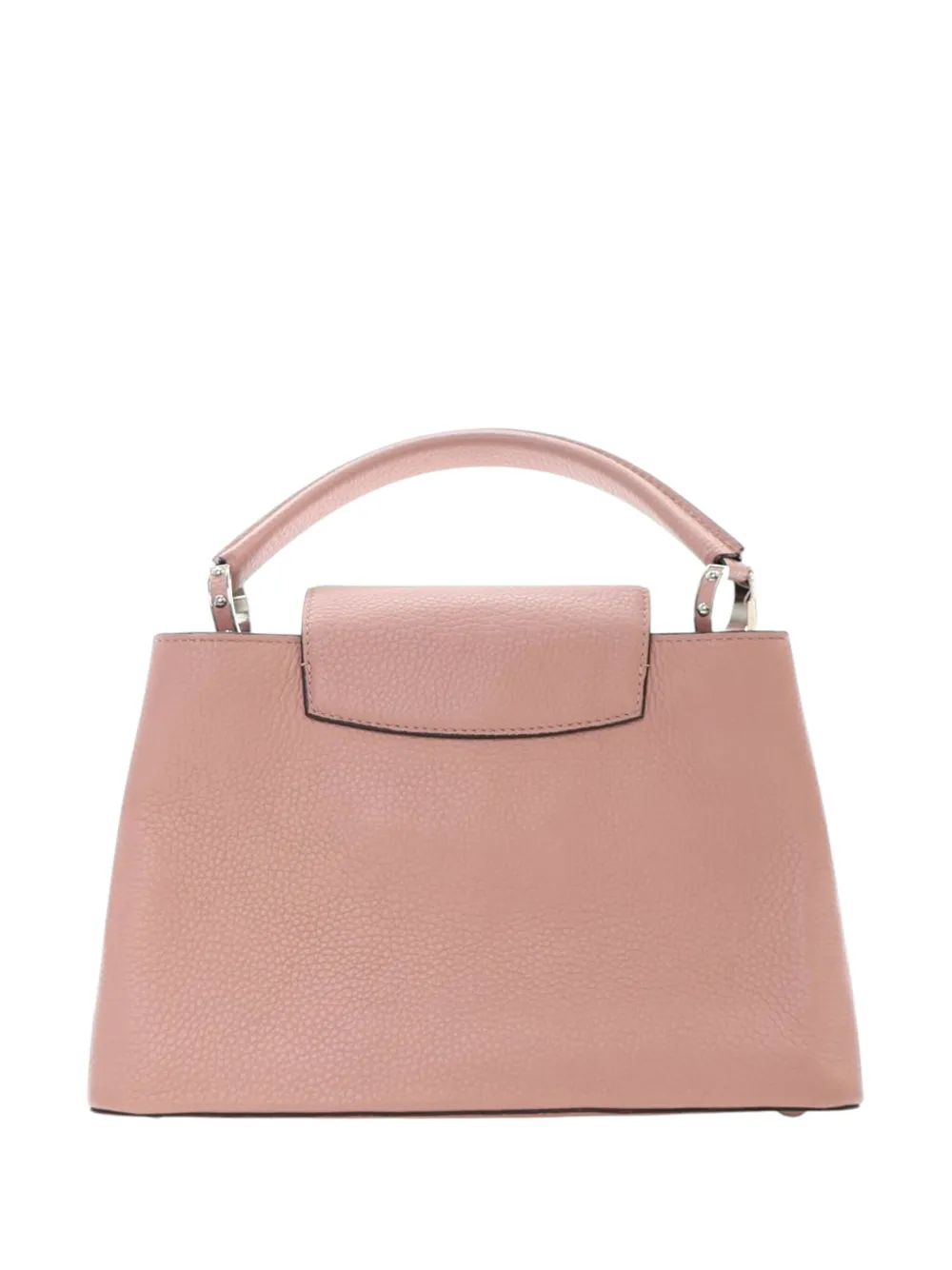 Pre-owned Louis Vuitton 2010-2025 Taurillon Capucines Pm Satchel In Pink
