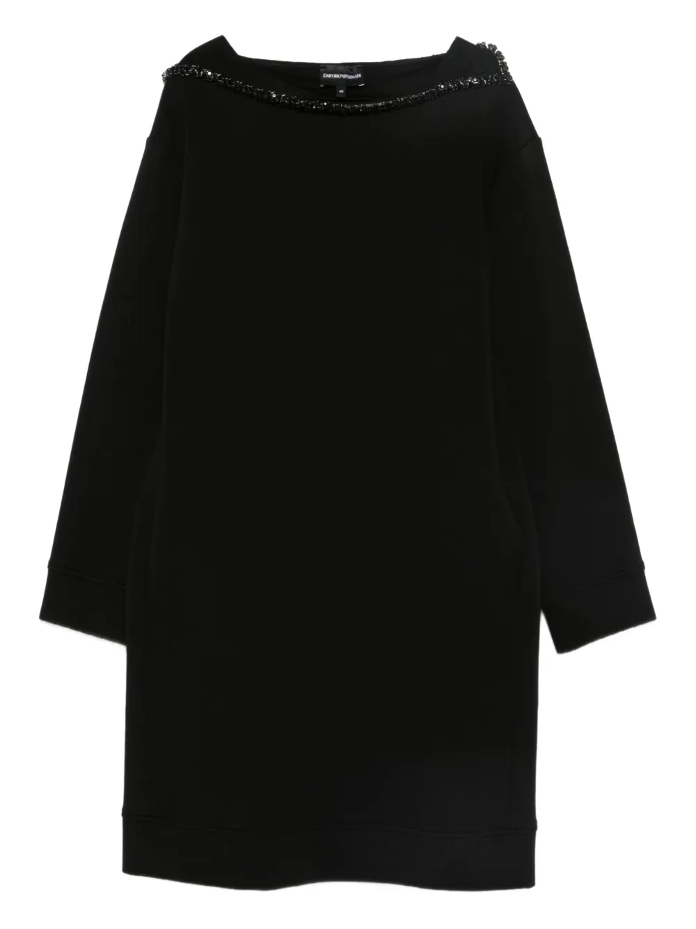 Emporio+Armani+robe+à+manches+longues+-+Noir