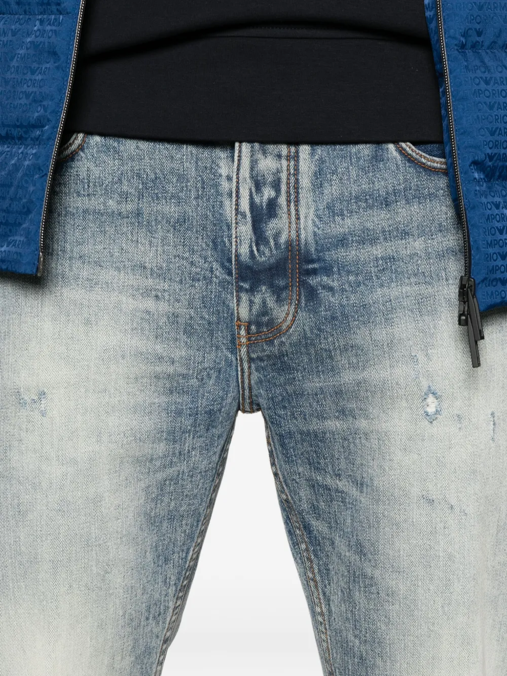 Emporio Armani Jeans met vervaagd effect BLUE